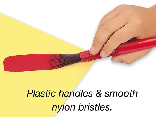 Nylon-Bristle Paintbrushes - Set of 10 - US 5476