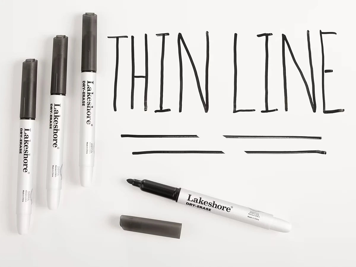 Write & Wipe Thin-Line Markers - US 2213