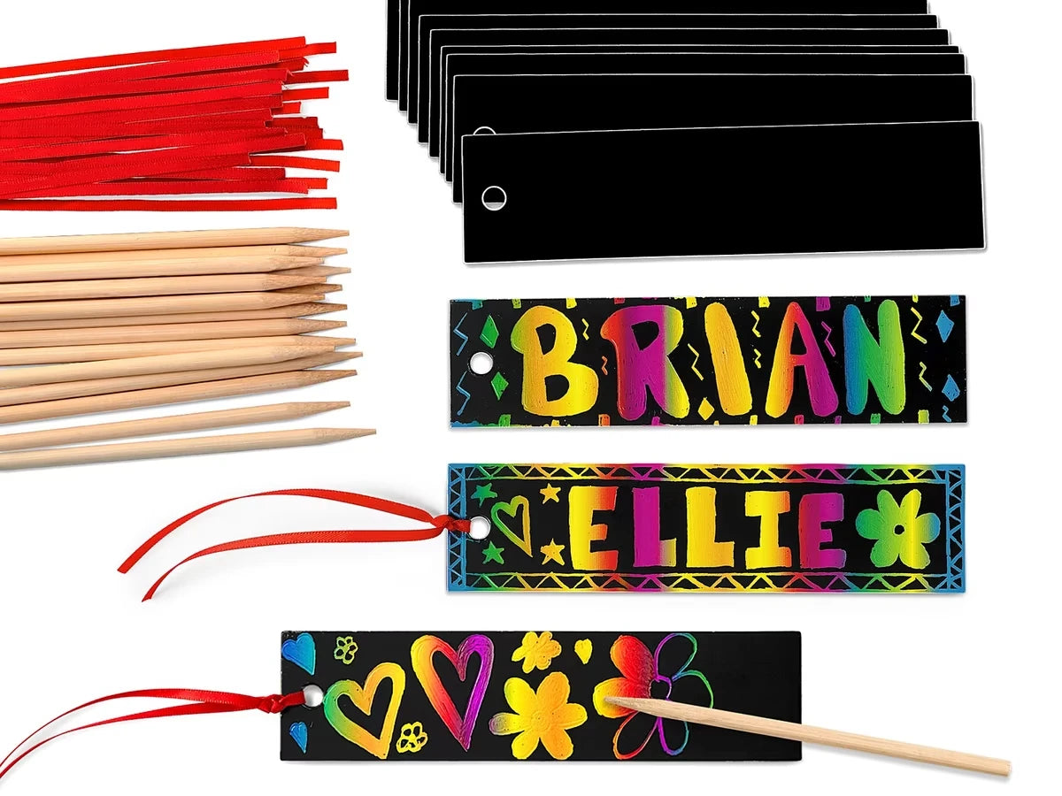 Rainbow Scratch Bookmarks - US 7983