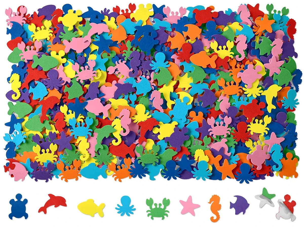 Peel & Stick Foam Sea Animals - US 6772