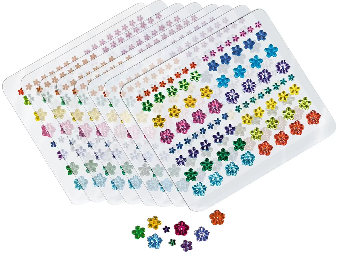 Peel & Stick Flower Rhinestones - US 8687