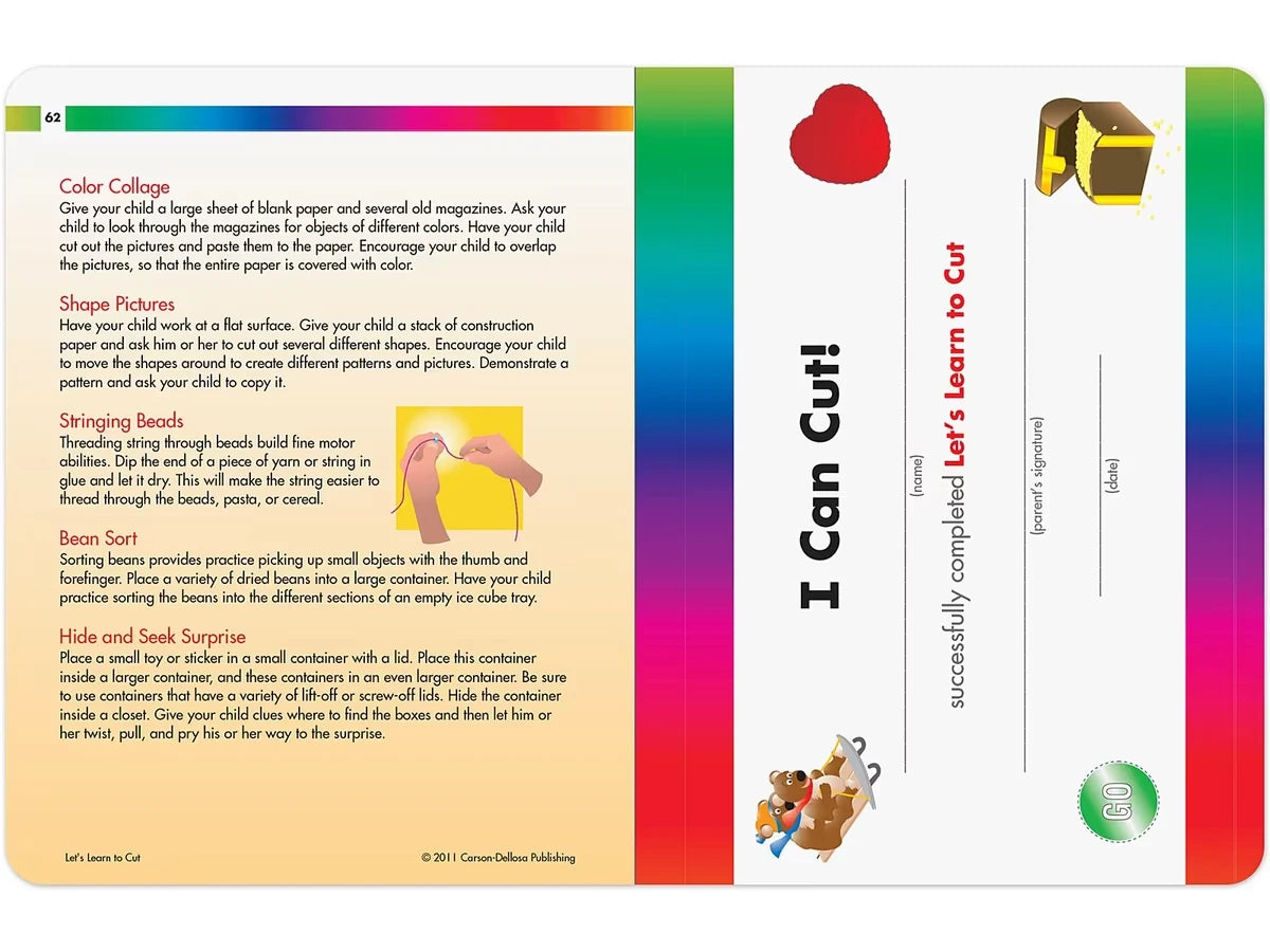 Spectrum® Let’s Learn to Cut Workbook - US 1808