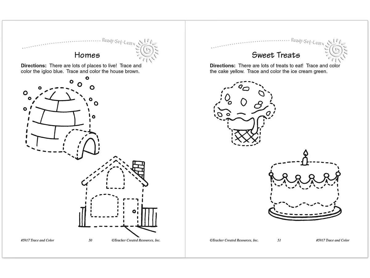 Trace & Color Activity Book - US 2389