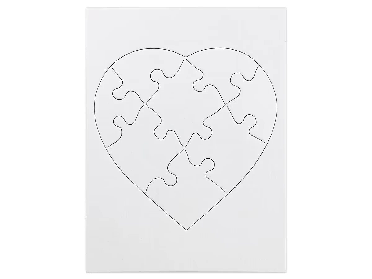 Design-Your-Own Heart Puzzles - Set of 24 - US 2230