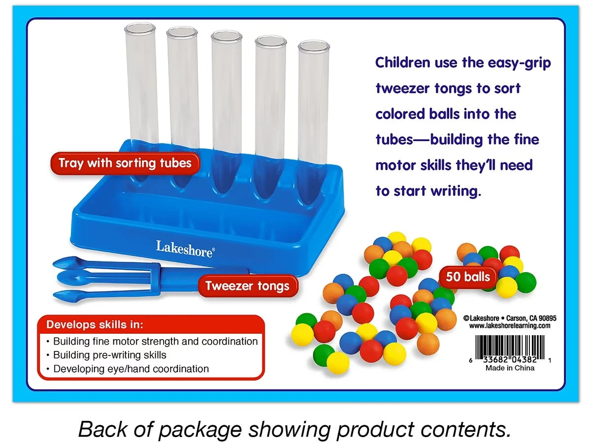 Tweezer Tongs Color Sorting Kit - US 6539