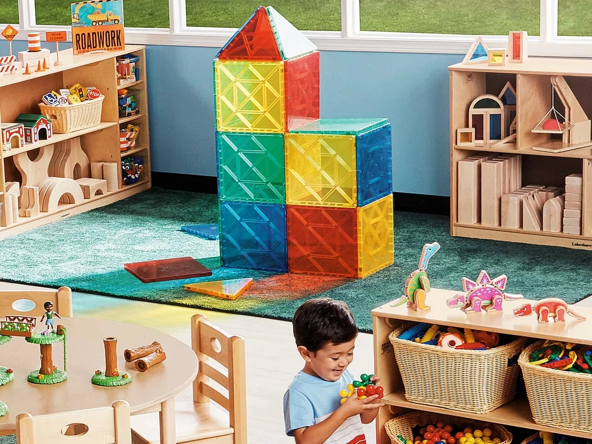 Jumbo Magnetic Building Tiles - US 6735