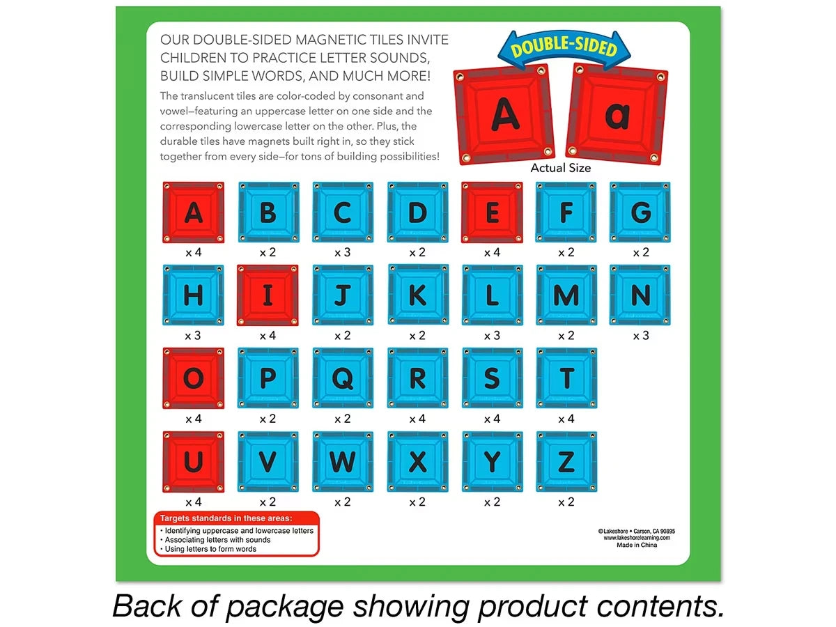 Double-Sided Magnetic Phonics Tiles - US 7044