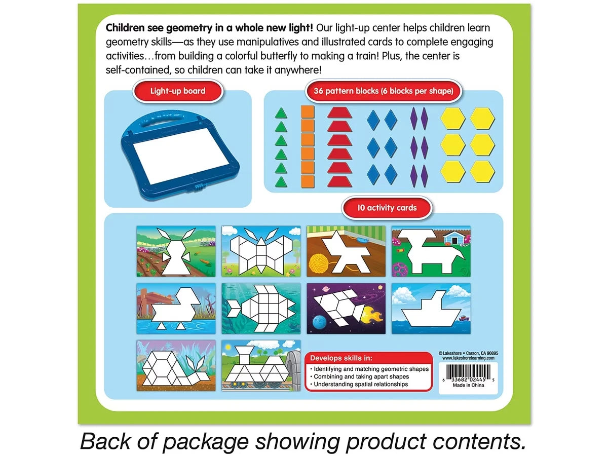 Light-Up Pattern Blocks Design Center - US 6165