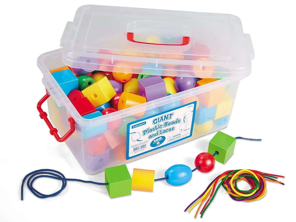Giant Plastic Beads and Laces - US 2400