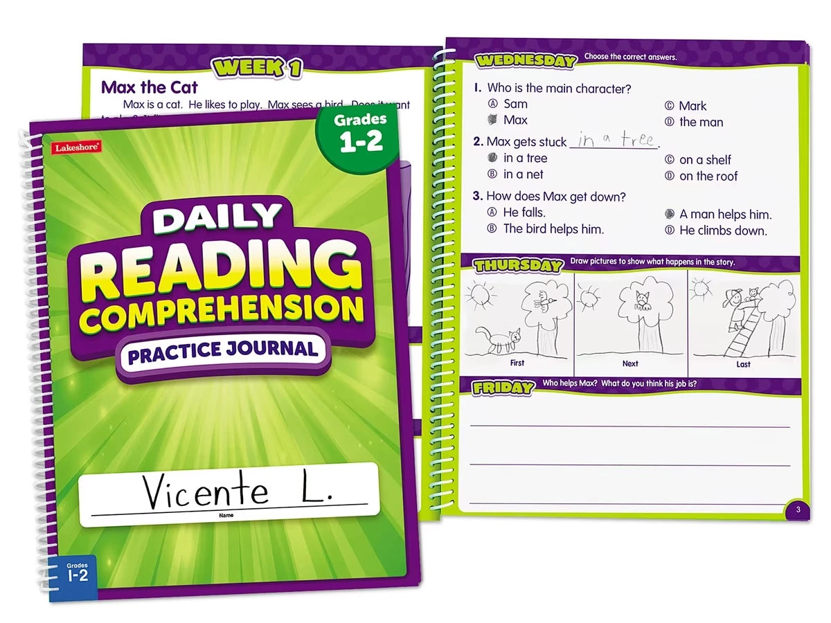 Reading Comprehension Daily Practice Journal - Gr. 1-2 - US 8914