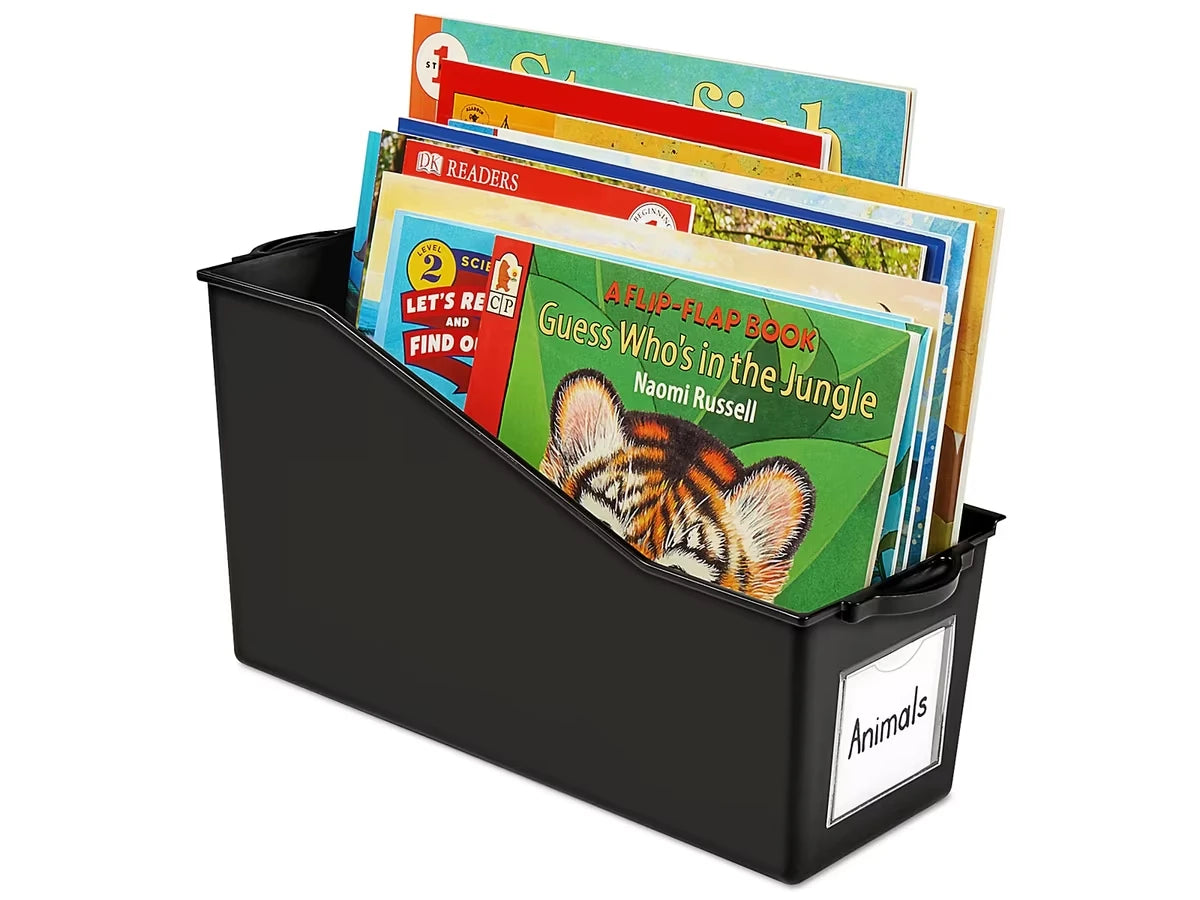 Black Connect & Store Book Bins - US 4915
