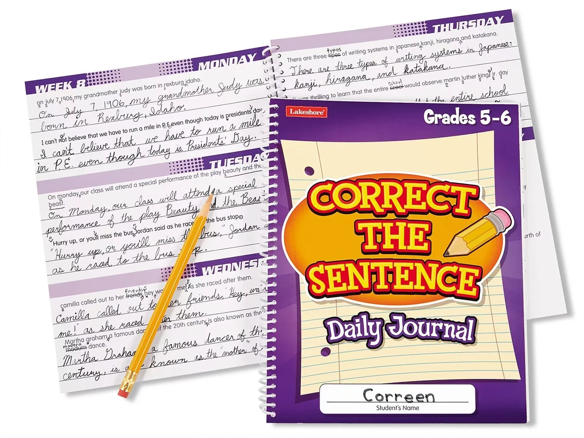 Correct the Sentence! Daily Journal - Gr. 5-6 - US 4681