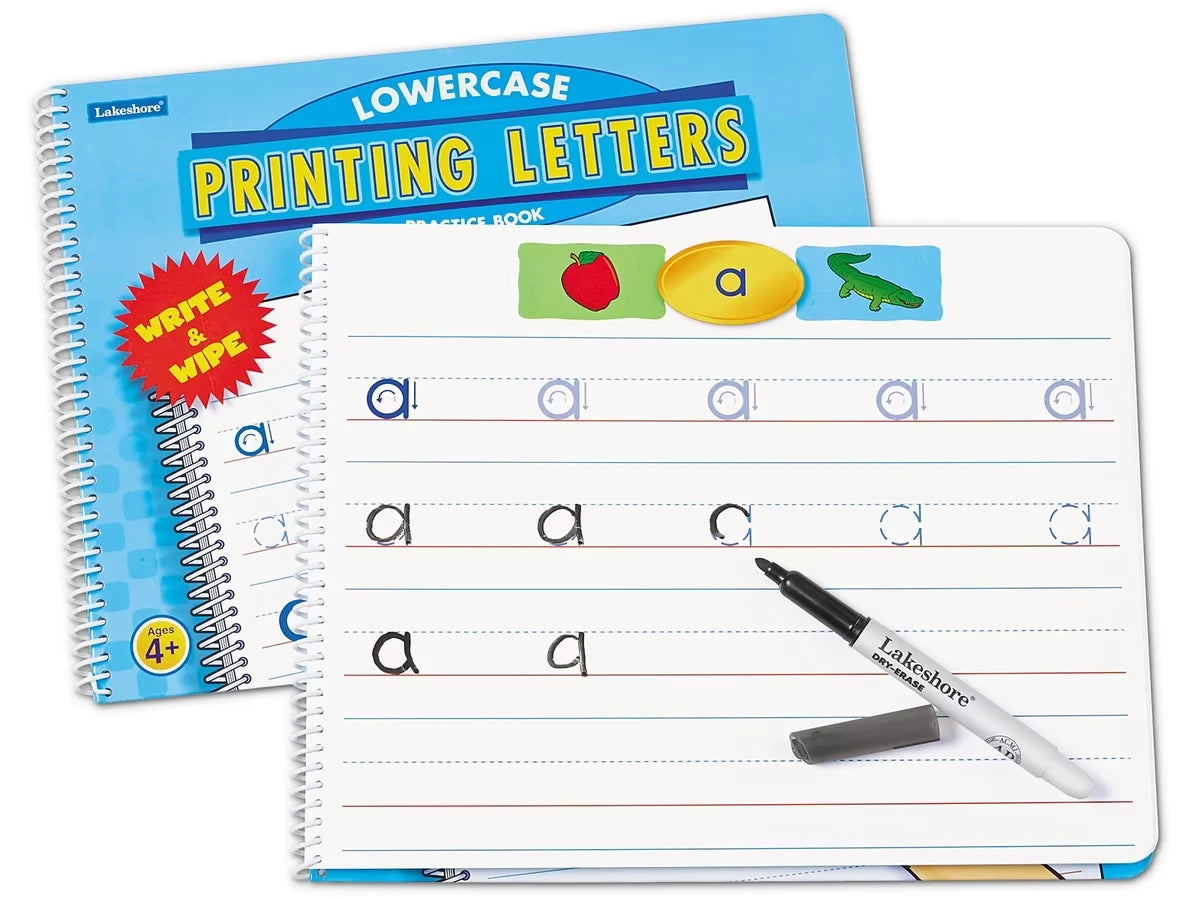 Printing Letters Practice Book - Lowercase - US 8919