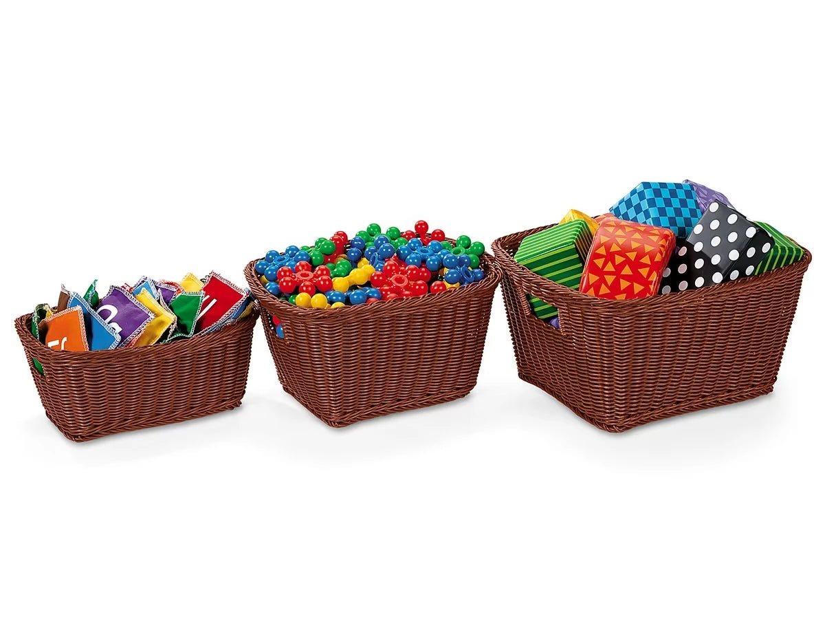 Dishwasher-Safe Plastic Baskets - Dark Brown - US 8208