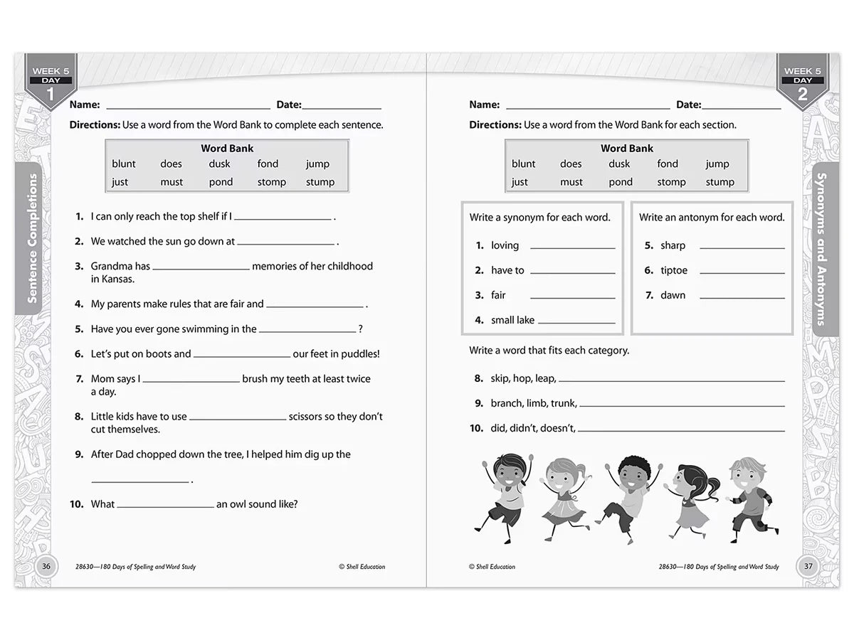 180 Days of Spelling Workbook - Gr. 2 - US 8371