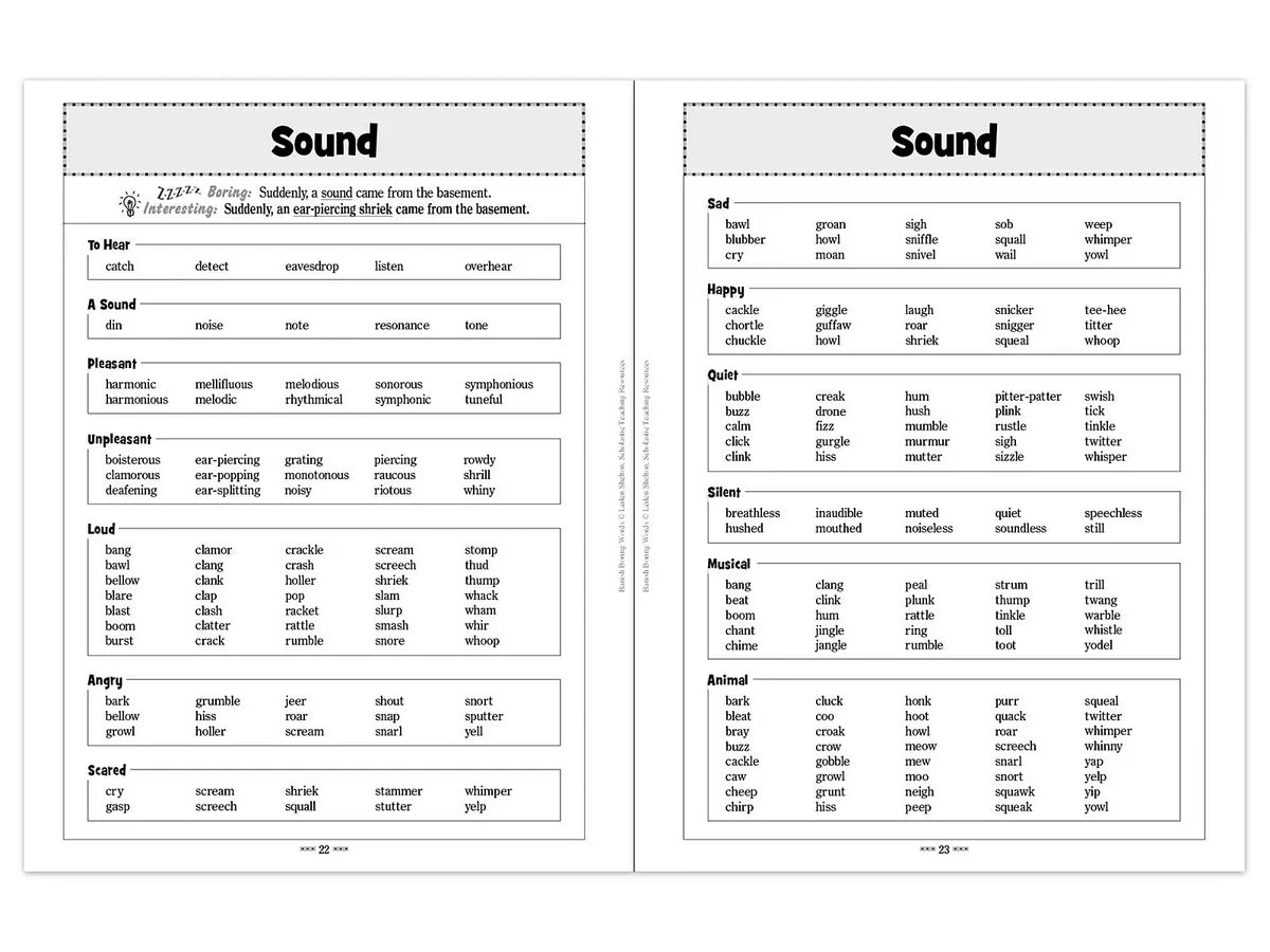 Banish Boring Words Workbook - US 1346