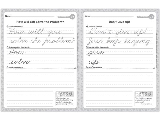 Cursive Writing Practice Workbook - Gr. 2-3 - US 1122