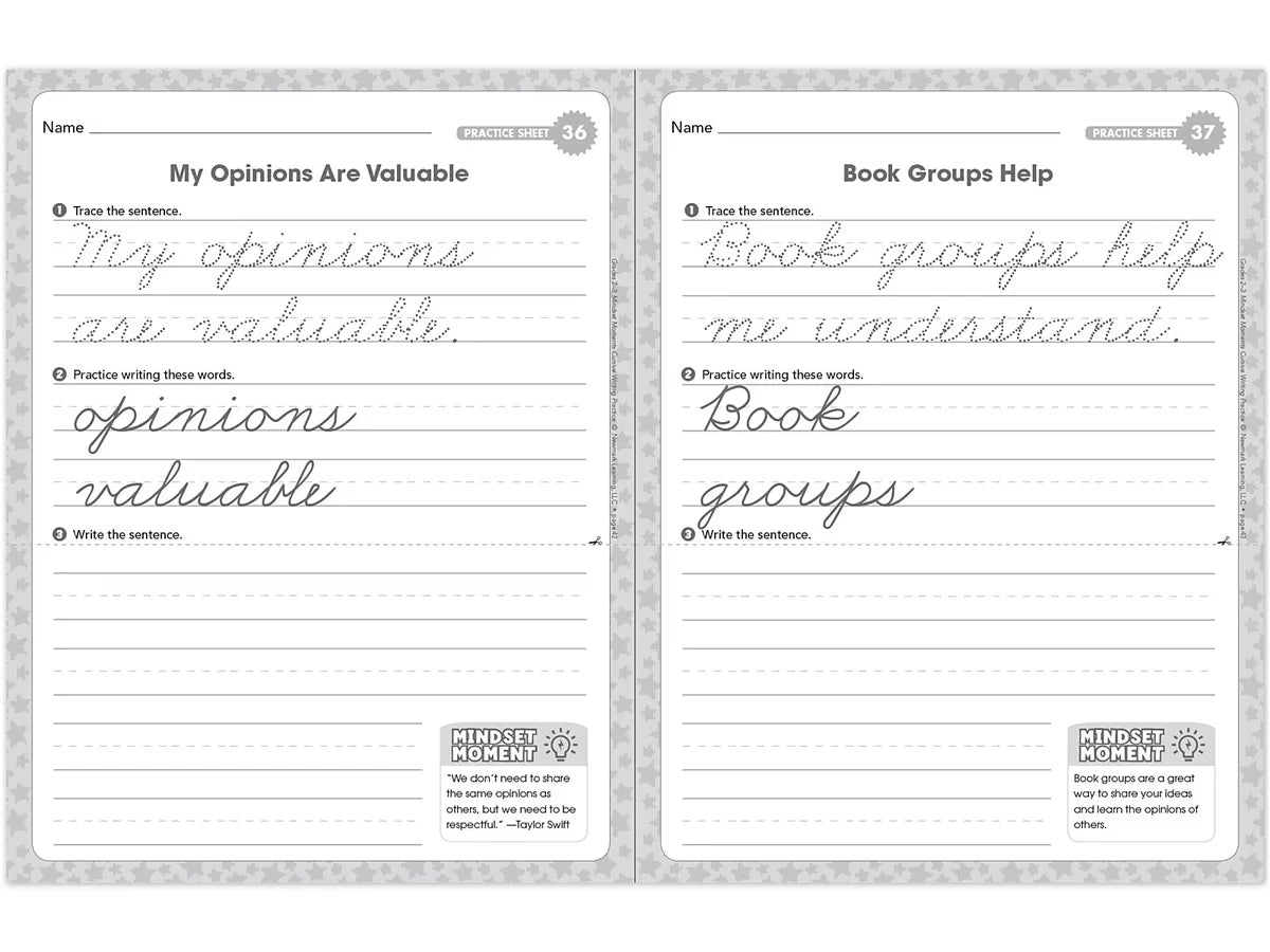 Cursive Writing Practice Workbook - Gr. 2-3 - US 1122