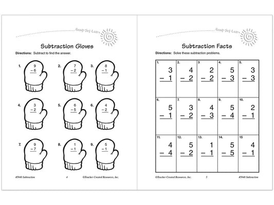 Subtraction Workbook - US 1403
