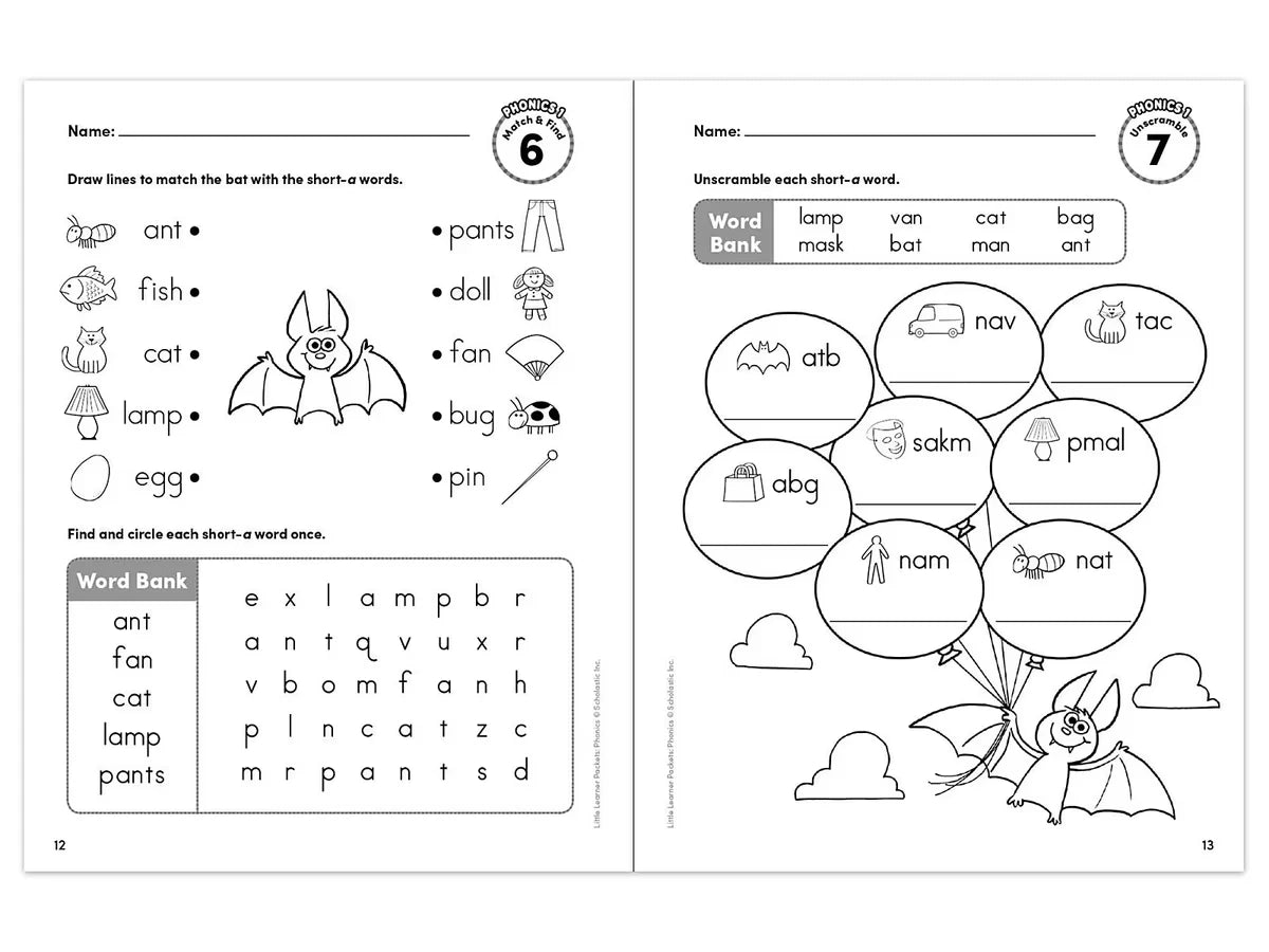 Phonics Little Learner Packets Workbook - US 4696