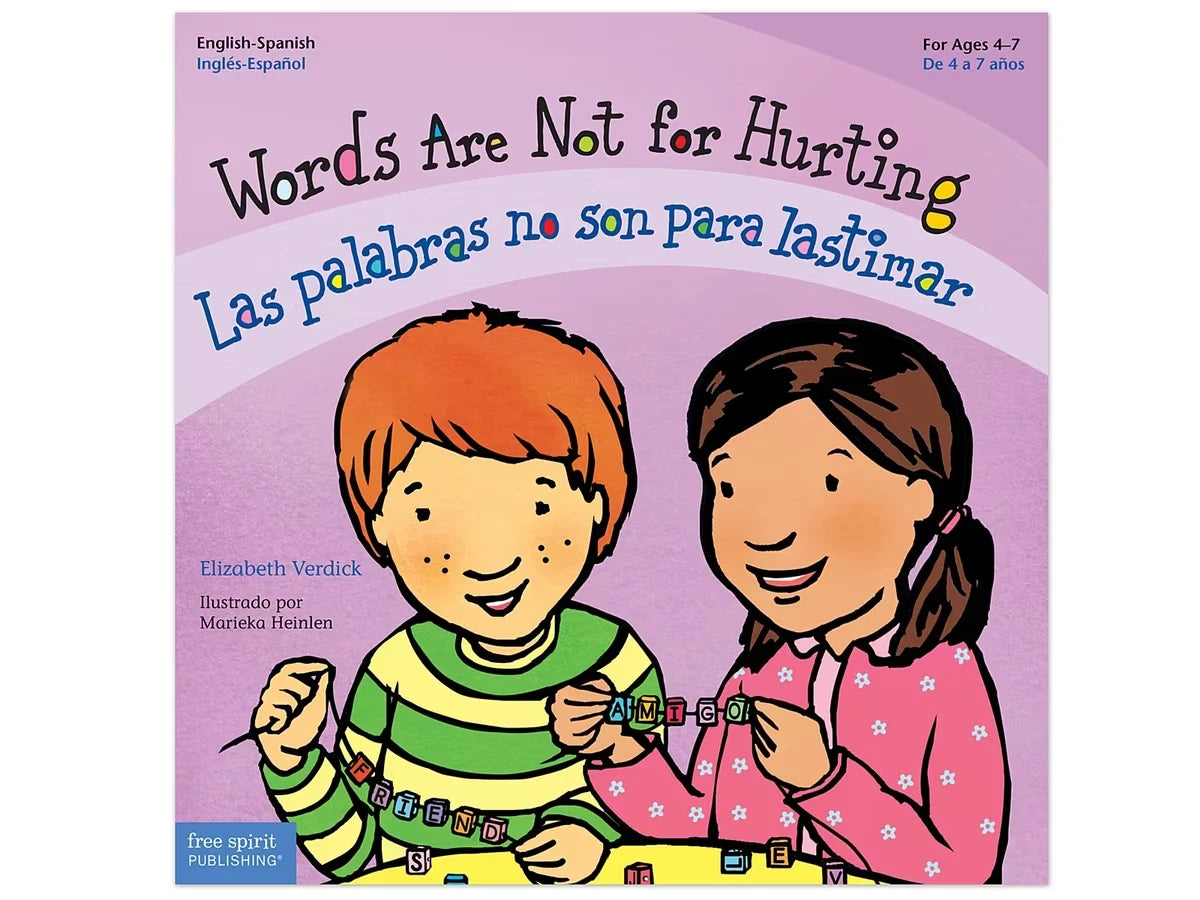 Words Are Not for Hurting Bilingual Paperback Book - US 7393