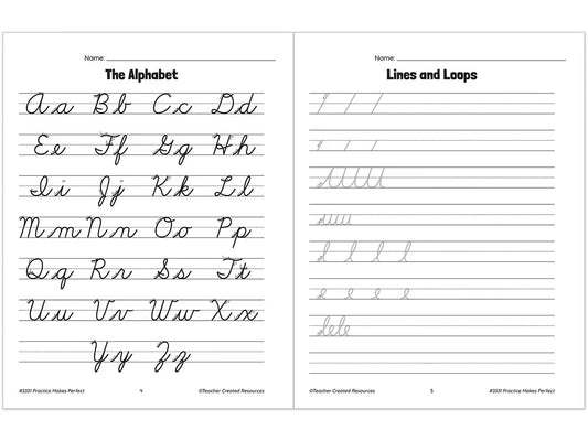 Cursive Writing Practice Workbook - US 9730