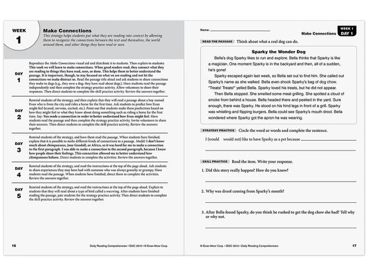 Daily Reading Comprehension Activities Workbook - Gr. 3 - US 5432