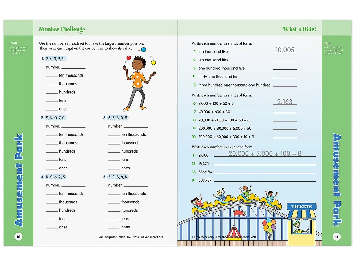 Math Skill Sharpeners Workbook - Gr. 4 - US 5930