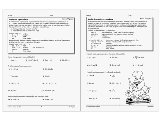 Pre-Algebra Skills for Success Workbook - US 1669