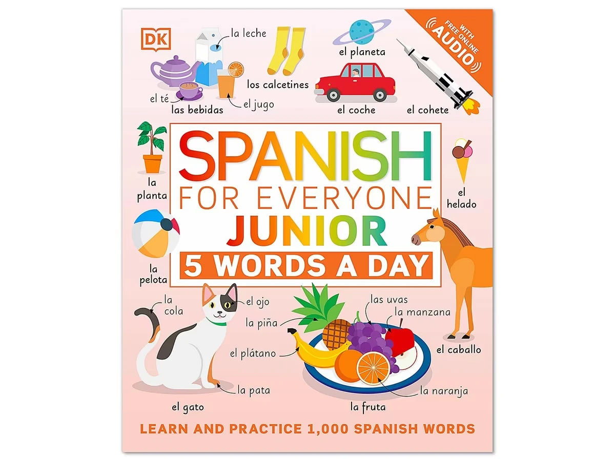 Spanish for Everyone Junior: 5 Words a Day Paperback Book - US 1938