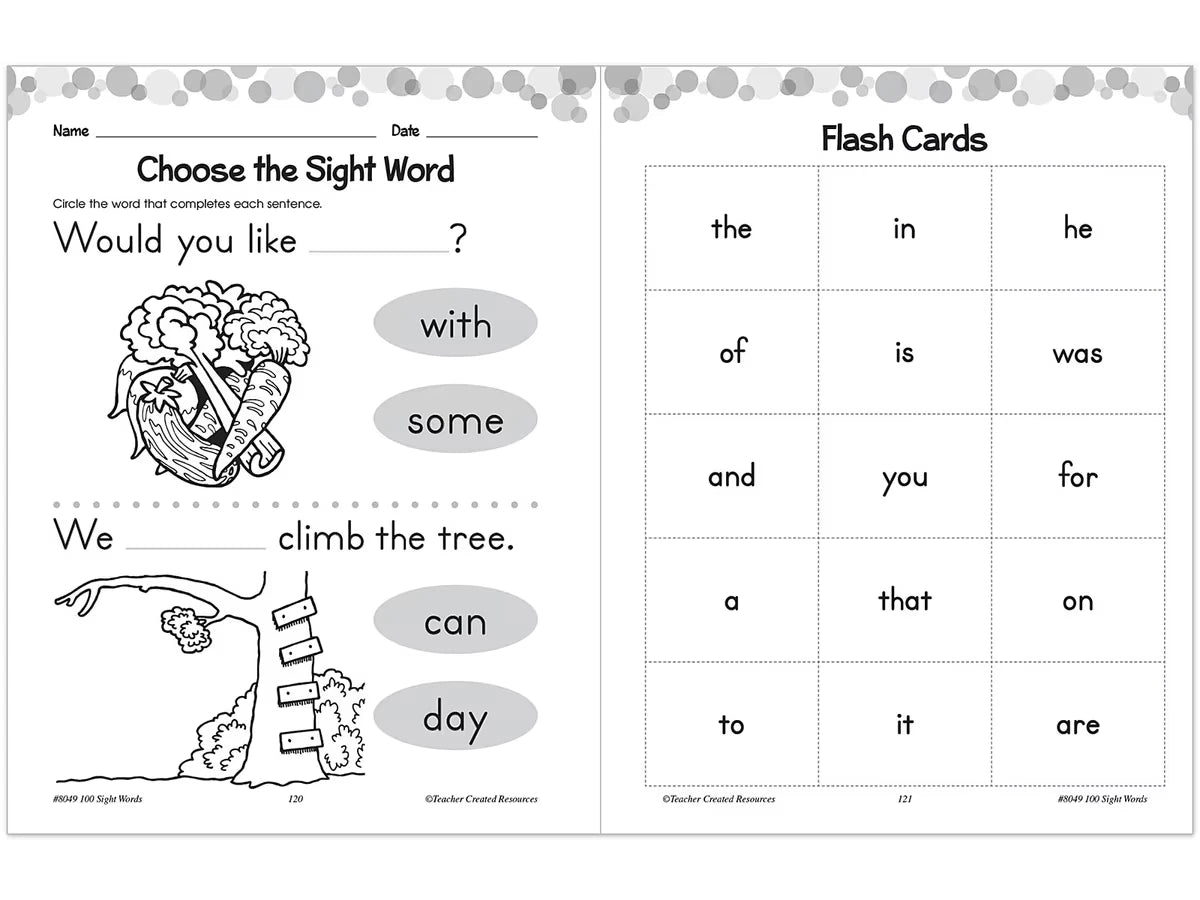 100 Sight-Words Workbook - K-Gr. 1 - US 9082