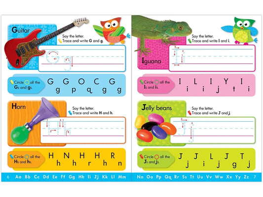 Owl-Stars!® Alphabet Write & Wipe Workbook - US 4994