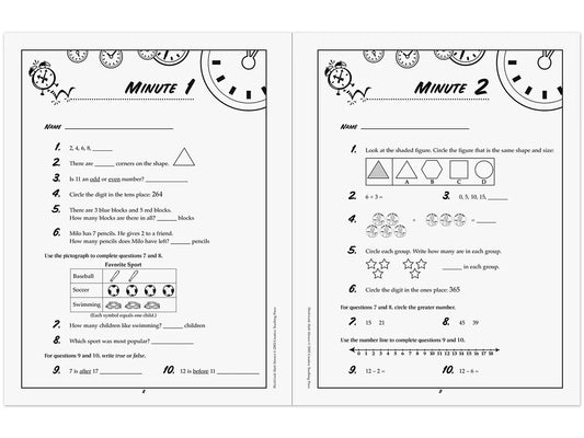 Math Minutes Workbook - Gr. 3 - US 6914