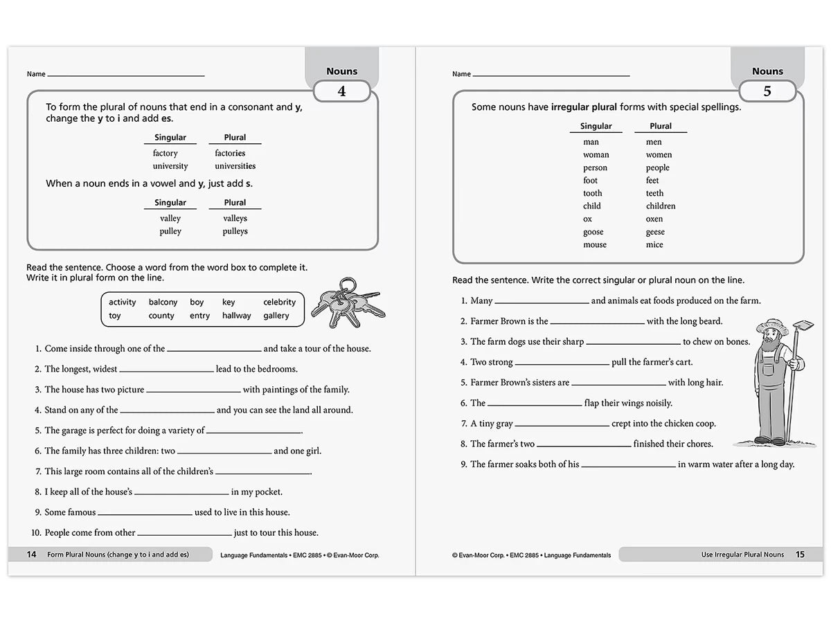 Language Fundamentals Activities Workbook - Gr. 5 - US 1611