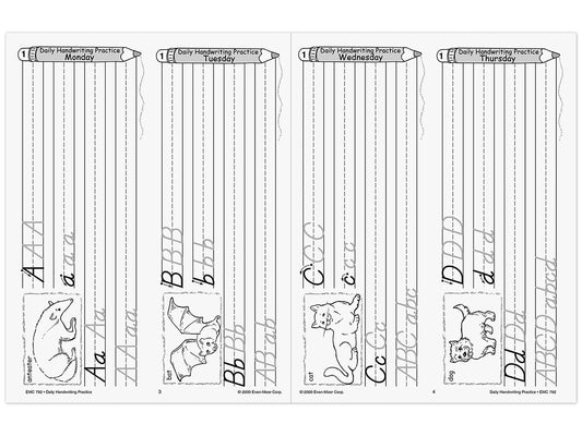 Modern Manuscript Daily Handwriting Practice Workbook - US 3992