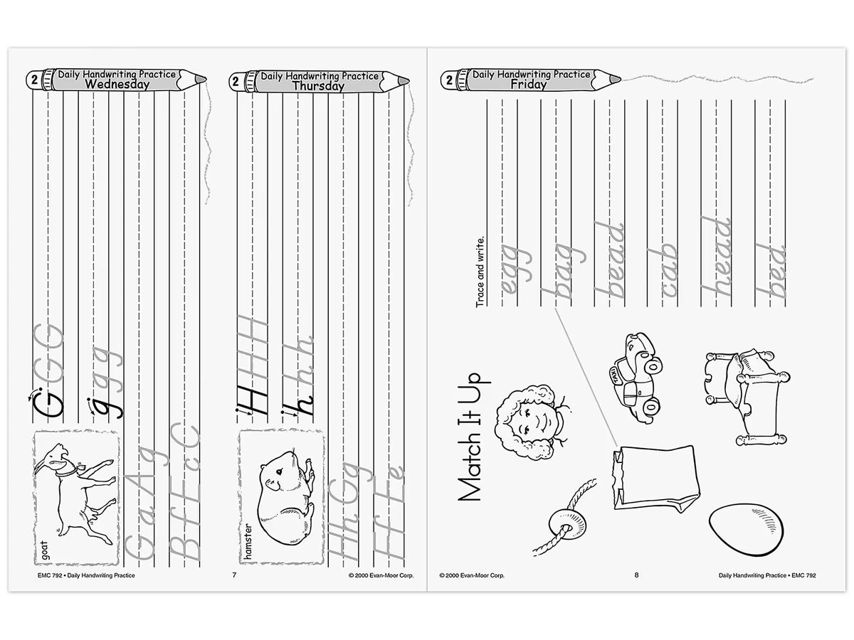 Modern Manuscript Daily Handwriting Practice Workbook - US 3992