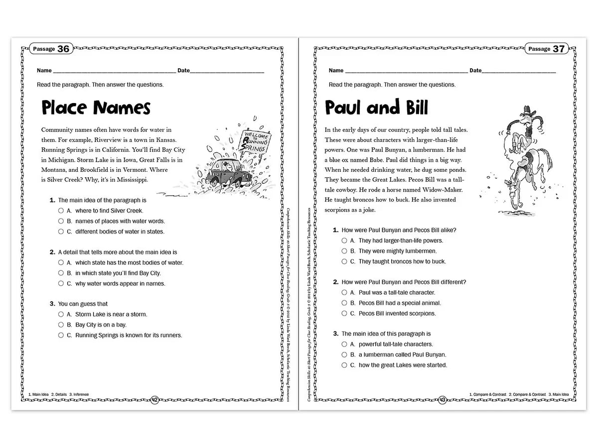 Comprehension Skills Workbook - Gr. 3 - US 7520
