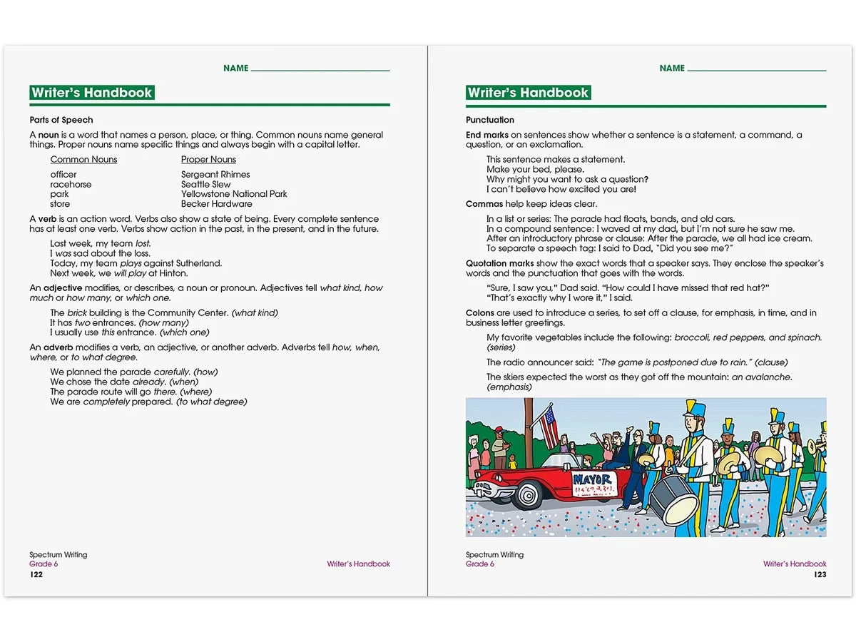 Spectrum® Writing Workbook - Gr. 6 - US 7367