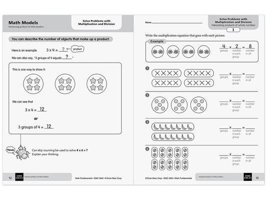 Math Fundamentals Workbook - Gr. 3 - US 2957