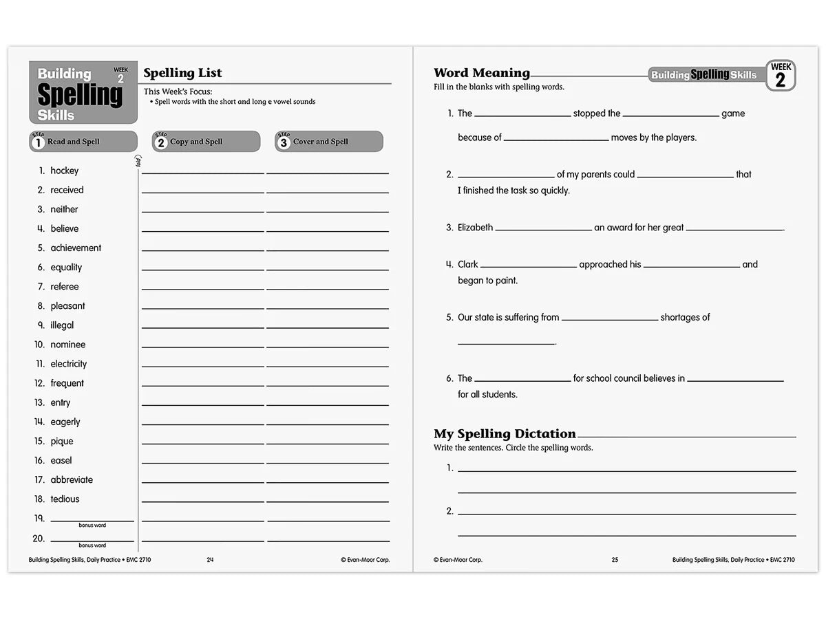 Building Spelling Skills Workbook - Gr. 6 - US 5880