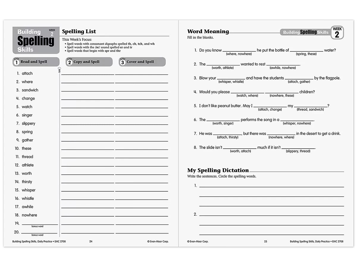 Building Spelling Skills Workbook - Gr. 4 - US 3534