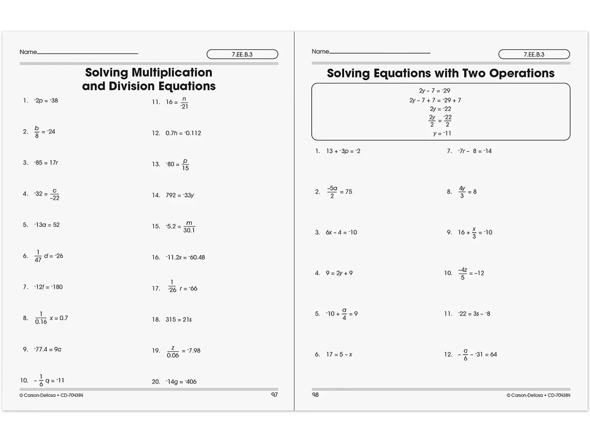 The 100+ Series™ Pre-Algebra Workbook - US 9823