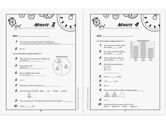 Math Minutes Workbook - Gr. 5 - US 5882