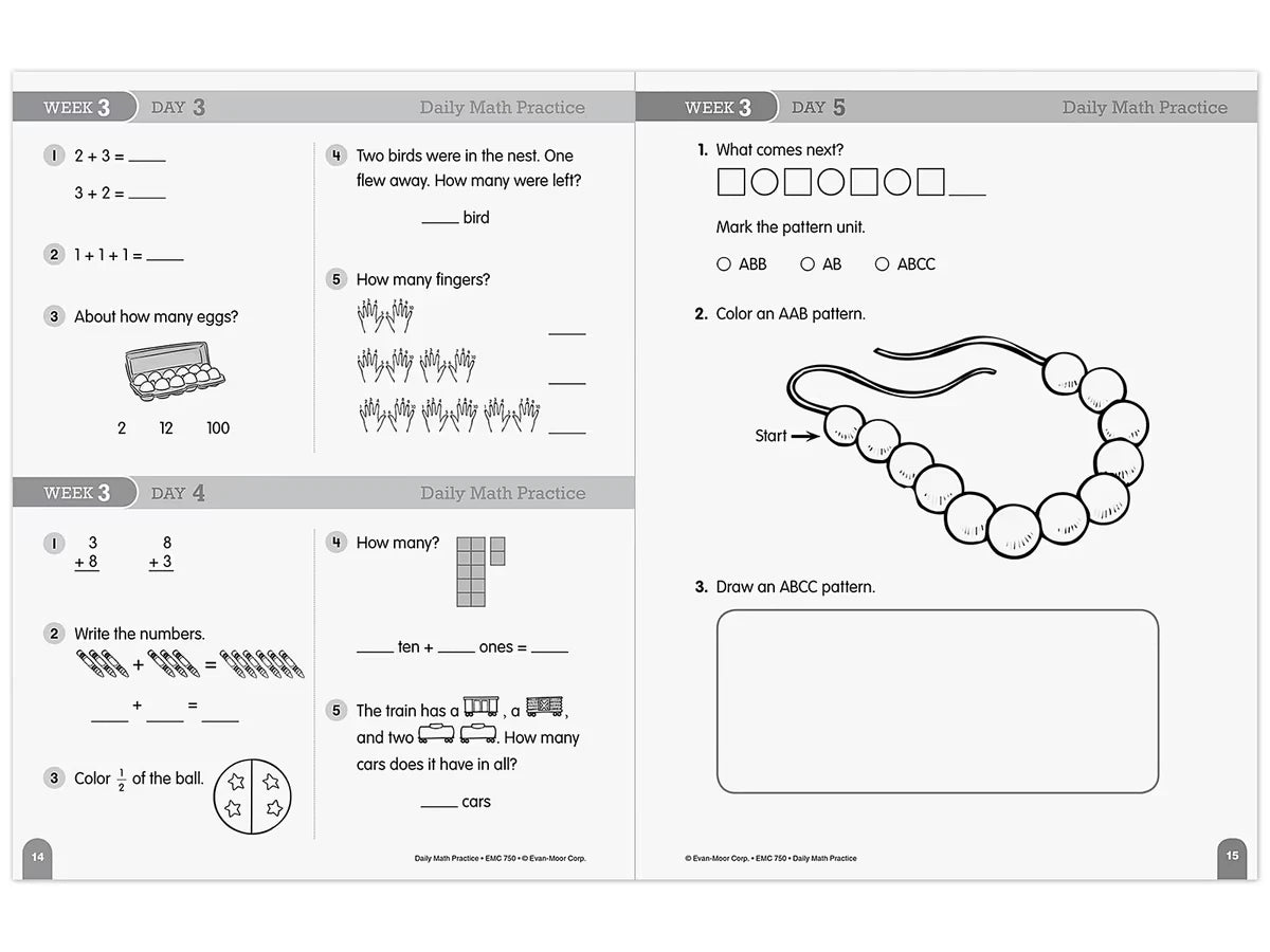 Daily Math Practice Workbook - Gr. 1 - US 2429