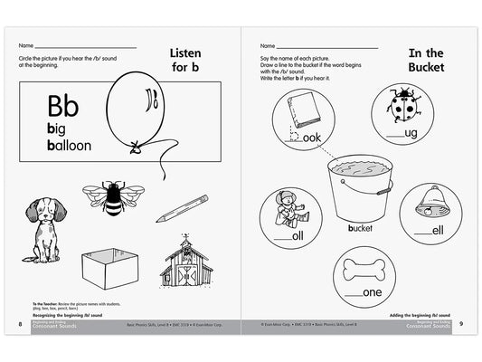Basic Phonics Skills Workbook - K-Gr. 1 - US 7797
