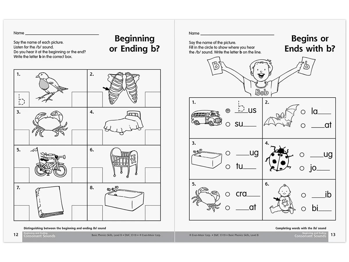Basic Phonics Skills Workbook - K-Gr. 1 - US 7797