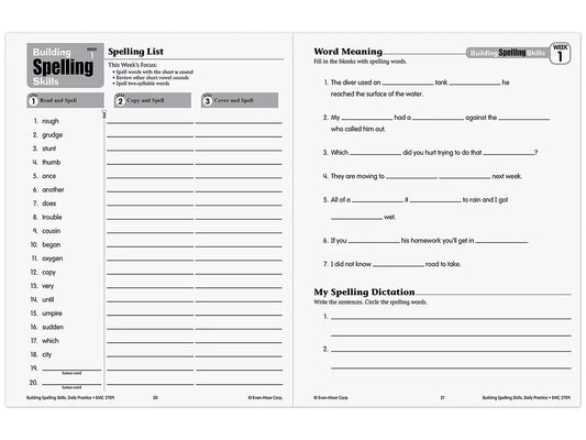 Building Spelling Skills Workbook - Gr. 5 - US 4752
