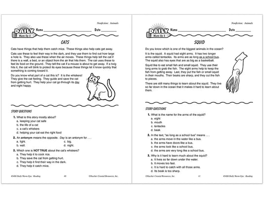 Reading Daily Warm-Ups Workbook - Gr. 2 - US 5705