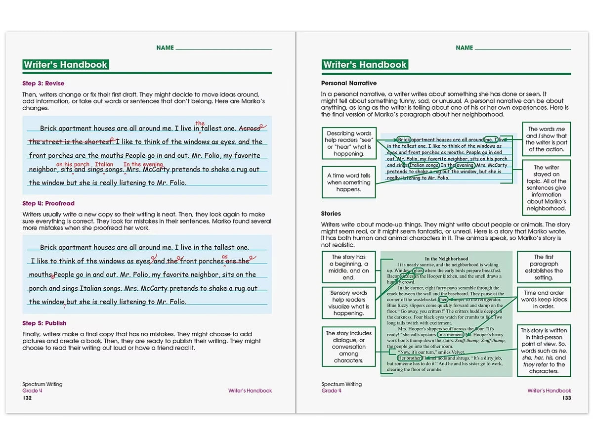 Spectrum® Writing Workbook - Gr. 4 - US 9741