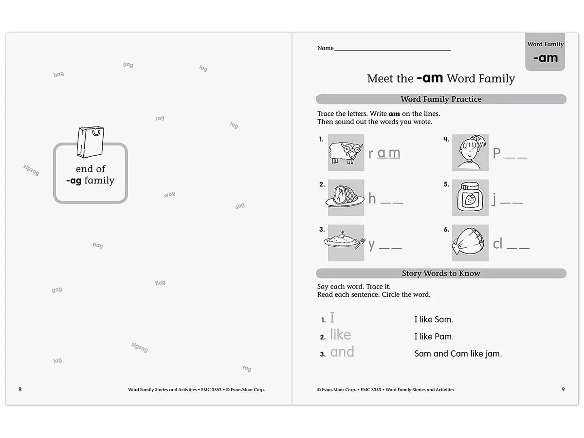 Word Family Workbook - US 7099